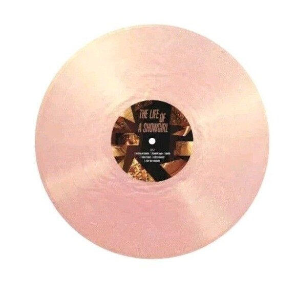 Taylor Swift Life of A Showgirl The Crowd Is Your King Vinyl Pink Shimmer Poster - Picture 3 of 4